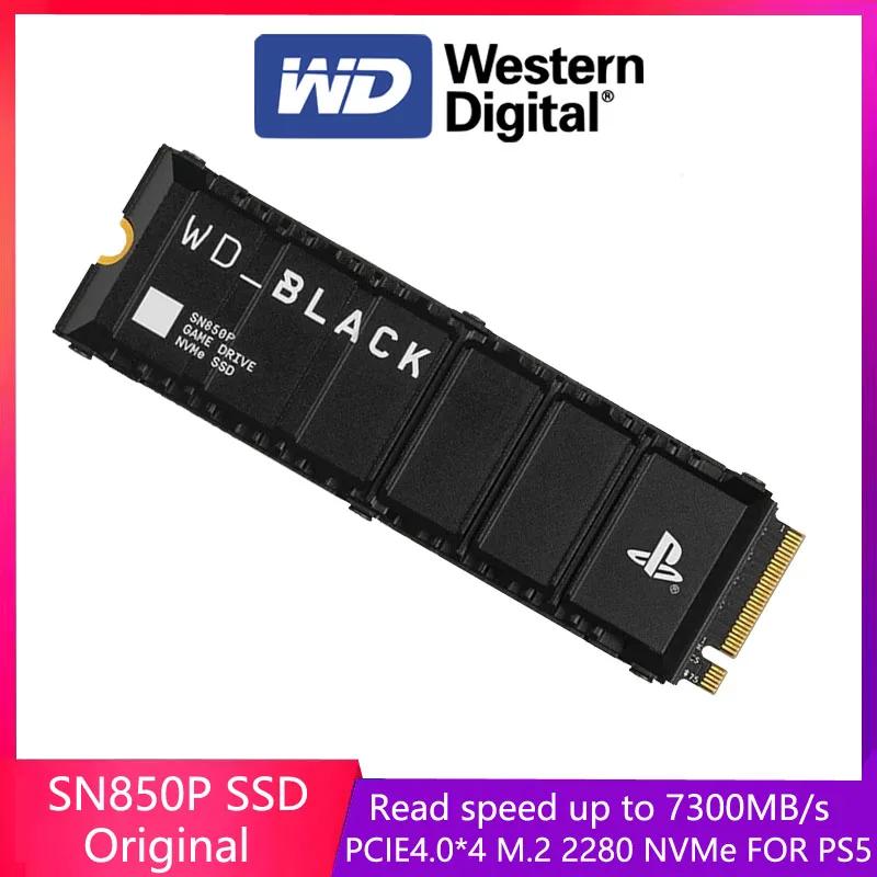   WD_BLACK SN850P, PS5 ÷̼̽ 5 ӿ ǻ, 濭 SSD, M.2 NVMe PCIe 4.0 2280 SSD, 1TB, 2TB, 4TB